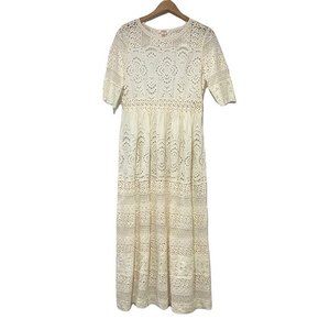Sundance Cream Lace Maxi Dress
